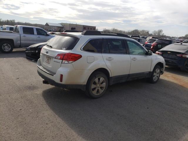 4S4BRCGC6B3386565 - 2011 SUBARU OUTBACK 2.5I PREMIUM WHITE photo 3