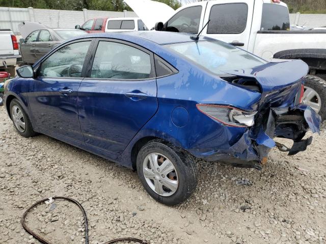 KMHCT4AE3FU843869 - 2015 HYUNDAI ACCENT GLS BLUE photo 2