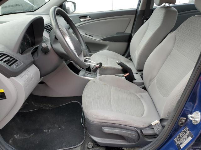 KMHCT4AE3FU843869 - 2015 HYUNDAI ACCENT GLS BLUE photo 7