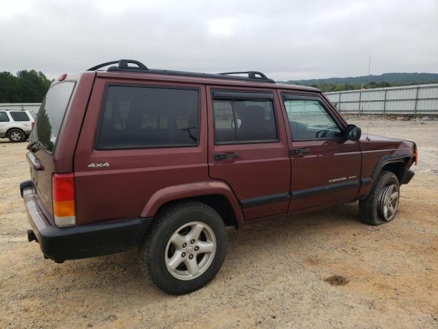 1J4FF48S7YL198568 - 2000 JEEP CHEROKEE SPORT MAROON photo 3