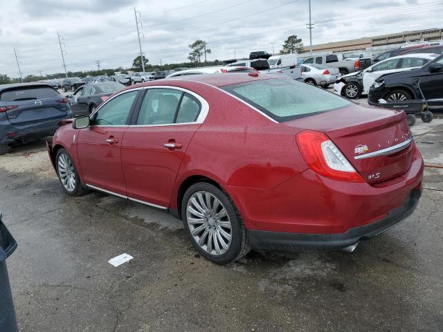 1LNHL9DKXFG608517 - 2015 LINCOLN MKS BURGUNDY photo 2