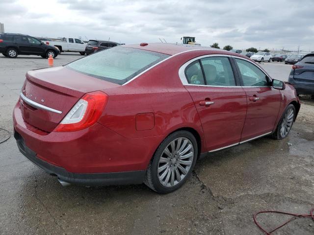 1LNHL9DKXFG608517 - 2015 LINCOLN MKS BURGUNDY photo 3