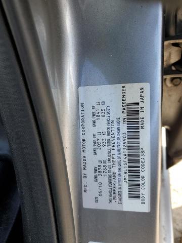 JM1BL1SF4A1329903 - 2010 MAZDA 3 I SILVER photo 13