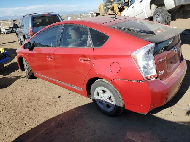 JTDKN3DU1A0222573 - 2010 TOYOTA PRIUS RED photo 2