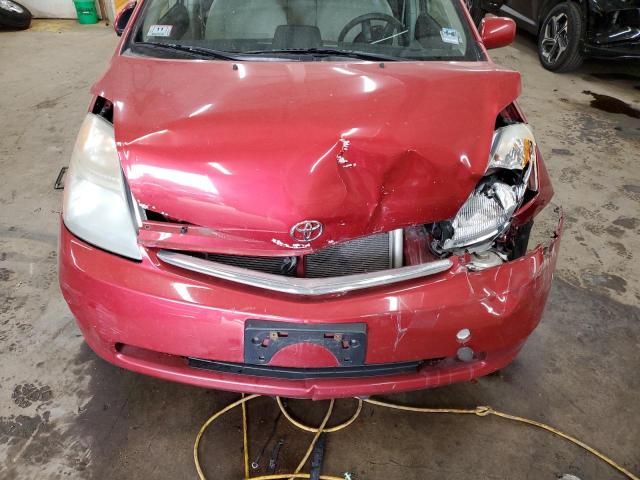 JTDKB20U173230379 - 2007 TOYOTA PRIUS RED photo 12