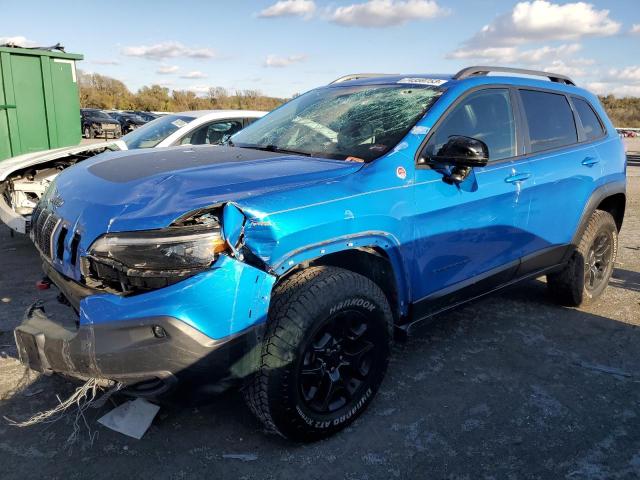 1C4PJMBX0KD492229 - 2019 JEEP CHEROKEE TRAILHAWK BLUE photo 1