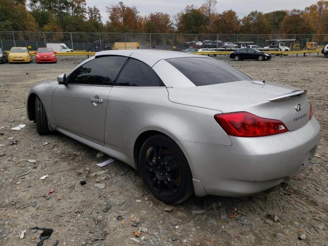 JNKCV66EX9M722987 - 2009 INFINITI G37 BASE SILVER photo 2