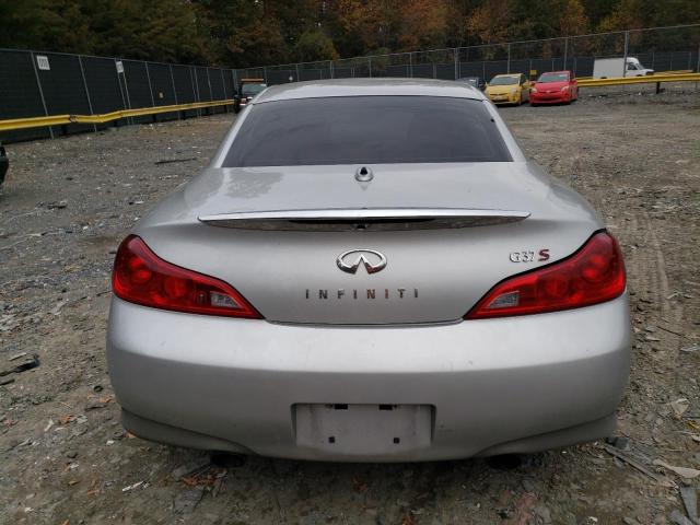 JNKCV66EX9M722987 - 2009 INFINITI G37 BASE SILVER photo 6