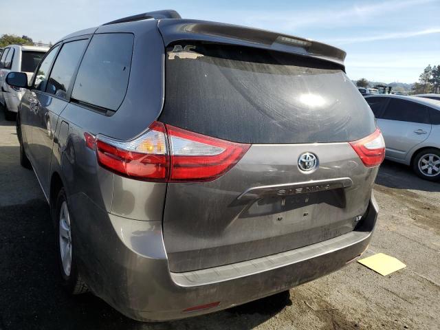 5TDKK3DCXGS739442 - 2016 TOYOTA SIENNA LE CHARCOAL photo 2