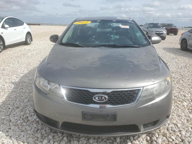 KNAFU4A25C5531611 - 2012 KIA FORTE EX GRAY photo 5