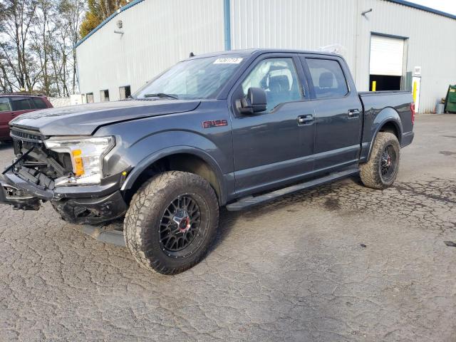 1FTEW1EP8KKD05706 - 2019 FORD F150 SUPERCREW GRAY photo 1