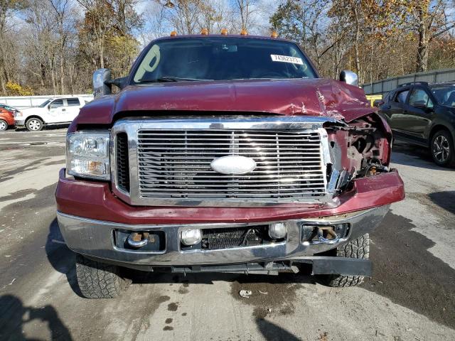 1FTSW21P46EB46007 - 2006 FORD F250 SUPER DUTY BURGUNDY photo 5