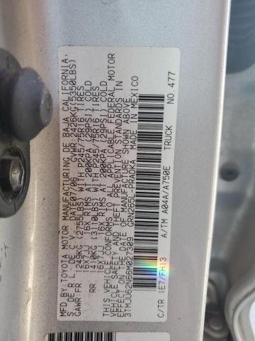 3TMJU62N66M027309 - 2006 TOYOTA TACOMA DOUBLE CAB PRERUNNER SILVER photo 12