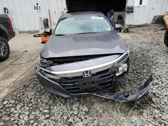 1HGCV1F16JA201385 - 2018 HONDA ACCORD LX GRAY photo 5