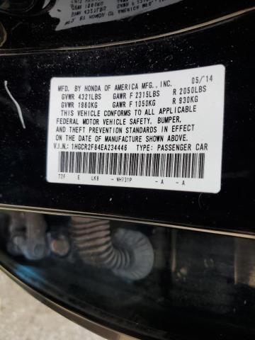 1HGCR2F84EA234446 - 2014 HONDA ACCORD EXL BLACK photo 12