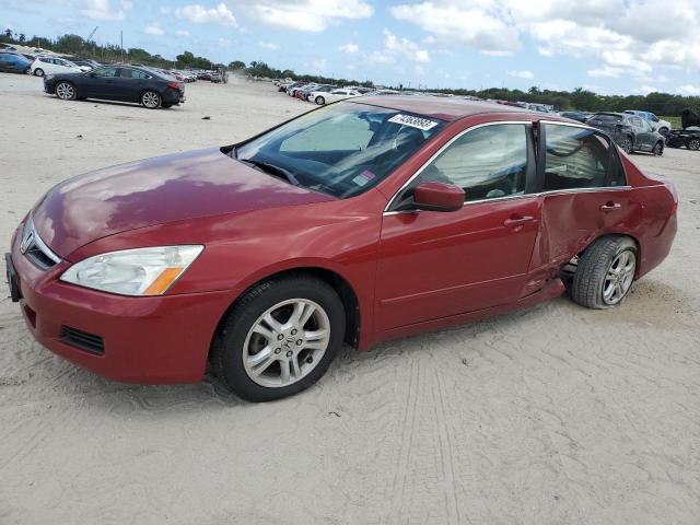 1HGCM56367A010327 - 2007 HONDA ACCORD SE RED photo 1