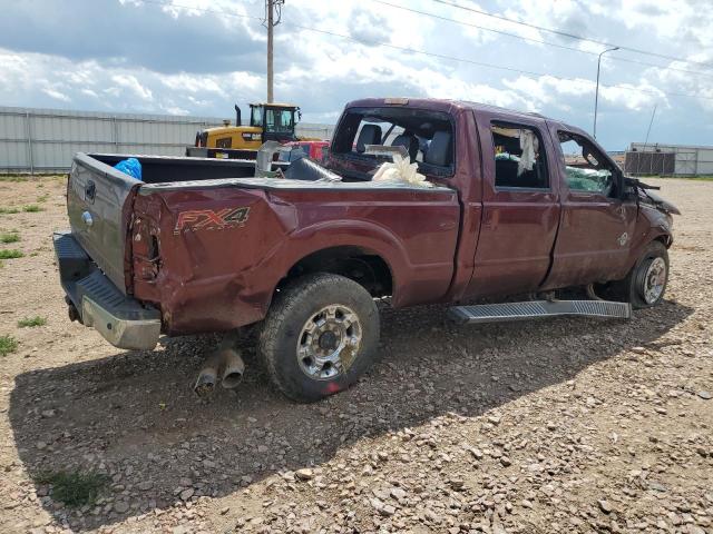 1FT8W3BT0FEC01953 - 2015 FORD F350 SUPER DUTY MAROON photo 3