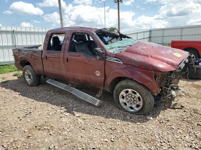 1FT8W3BT0FEC01953 - 2015 FORD F350 SUPER DUTY MAROON photo 4