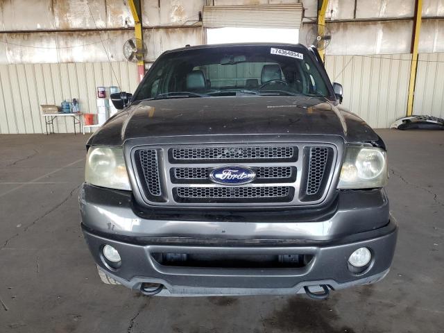 1FTPW14548FA59750 - 2008 FORD F150 SUPERCREW GRAY photo 5