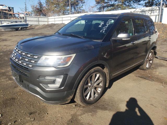 1FM5K8F89HGC06783 - 2017 FORD EXPLORER LIMITED GRAY photo 1