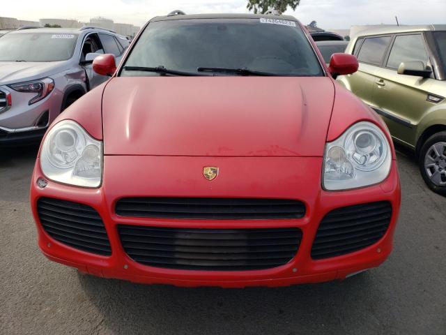 WP1AC29P66LA90218 - 2006 PORSCHE CAYENNE TURBO RED photo 5