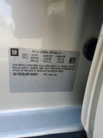 1G11C5SL0EF183557 - 2014 CHEVROLET MALIBU 1LT 米色 照片 12