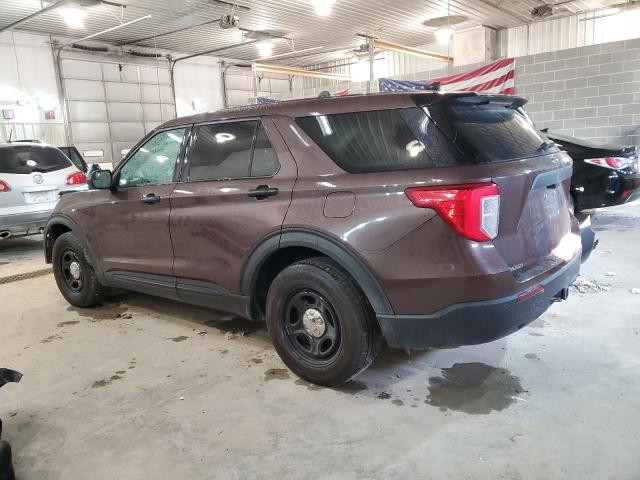 1FM5K8AB5LGA18628 - 2020 FORD EXPLORER POLICE INTERCEPTOR 棕色 照片 2