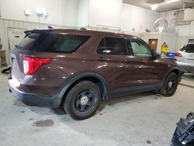 1FM5K8AB5LGA18628 - 2020 FORD EXPLORER POLICE INTERCEPTOR 棕色 照片 3