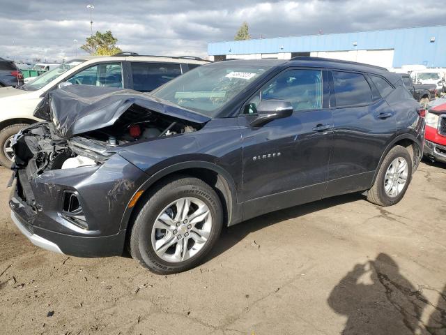 3GNKBJRS2NS166587 - 2022 CHEVROLET BLAZER 3LT GRAY photo 1