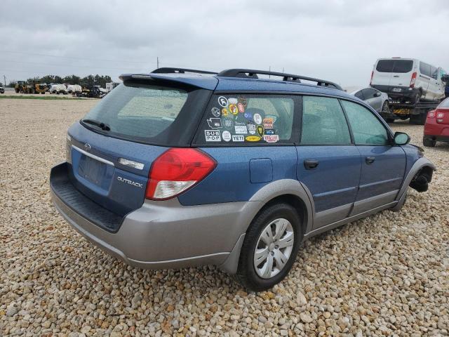 4S4BP60C287324728 - 2008 SUBARU OUTBACK BLUE photo 3