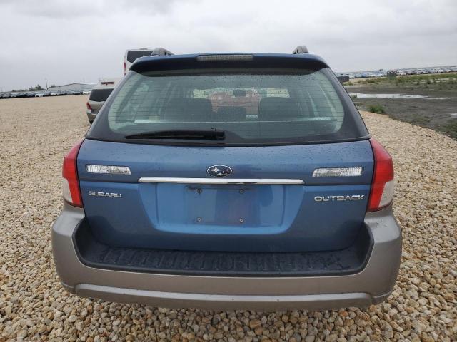 4S4BP60C287324728 - 2008 SUBARU OUTBACK BLUE photo 6