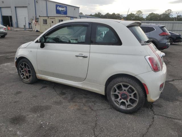 3C3CFFBR0CT358186 - 2012 FIAT 500 SPORT WHITE photo 2