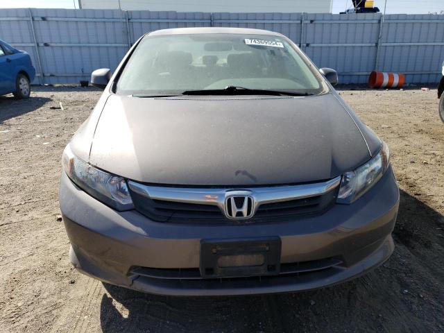 2HGFB2F5XCH529329 - 2012 HONDA CIVIC LX GRAY photo 5