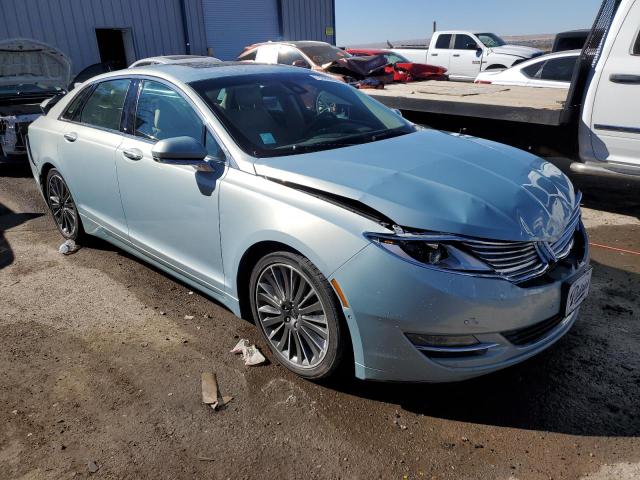 3LN6L2LU7ER827072 - 2014 LINCOLN MKZ HYBRID TURQUOISE photo 4