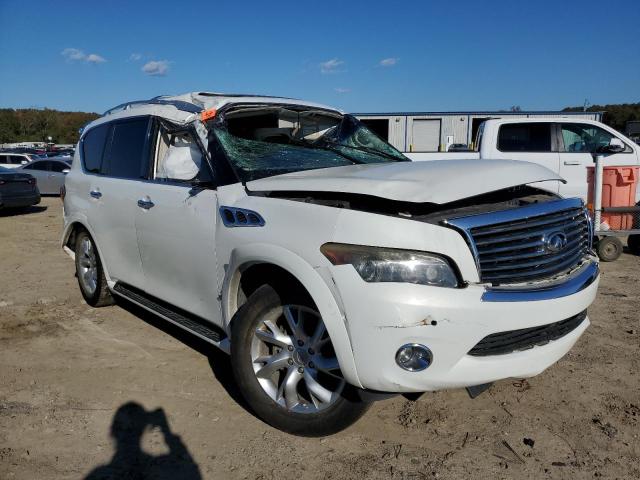 JN8AZ2NDXB9701875 - 2011 INFINITI QX56 WHITE photo 4