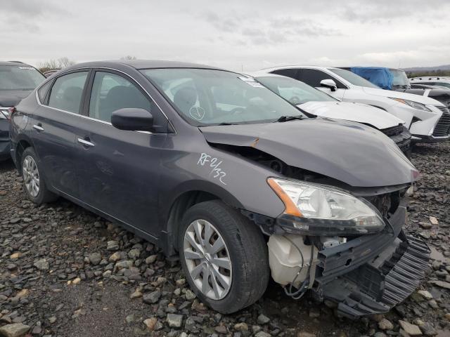 3N1AB7AP4DL637813 - 2013 NISSAN SENTRA S GRAY photo 4