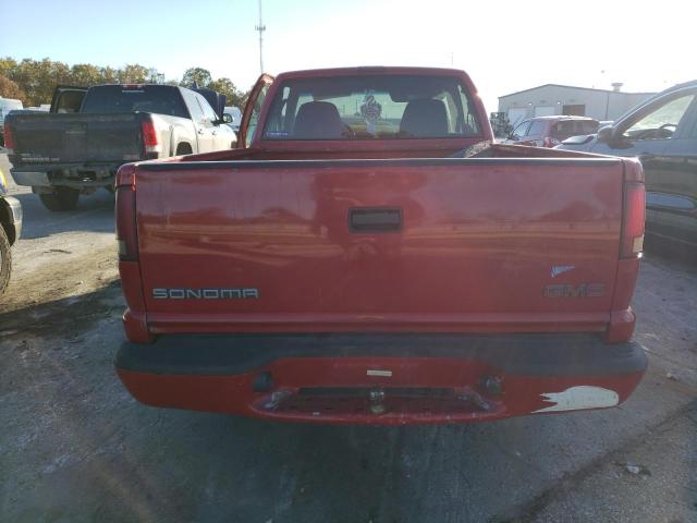 1GTCS14H438102730 - 2003 GMC SONOMA RED photo 6