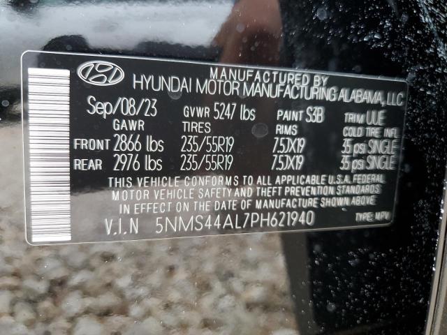 5NMS44AL7PH621940 - 2023 HYUNDAI SANTA FE LIMITED BLACK photo 13