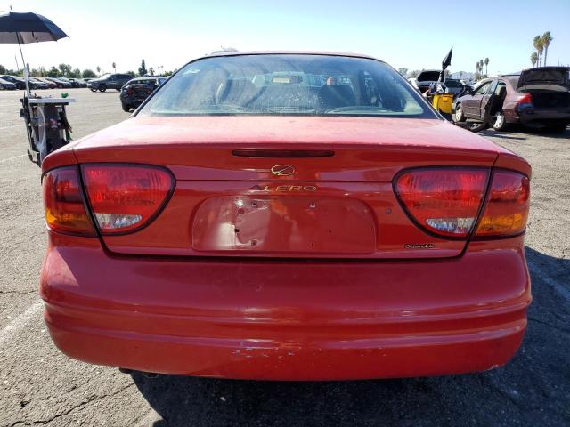 1G3NF12E1YC378793 - 2000 OLDSMOBILE ALERO GLS RED photo 6