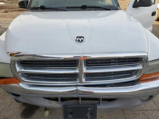 1B7HG48N32S707655 - 2002 DODGE DAKOTA QUAD SLT WHITE photo 11