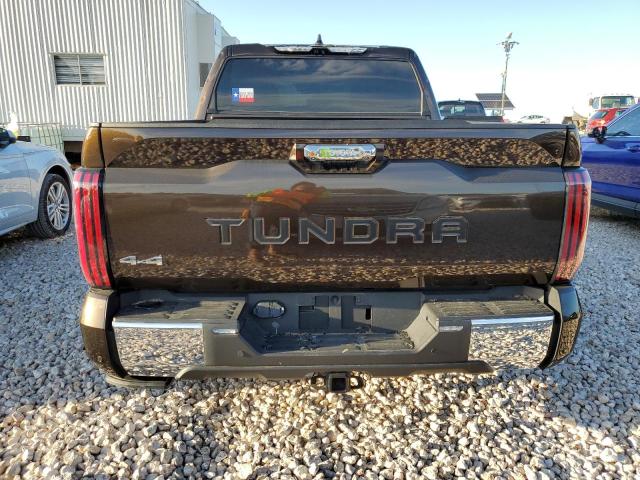 5TFMA5DB4NX022637 - 2022 TOYOTA TUNDRA CREWMAX PLATINUM BROWN photo 6