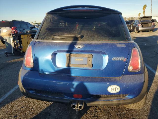 WMWRE33526TL17719 - 2006 MINI COOPER S BLUE photo 6