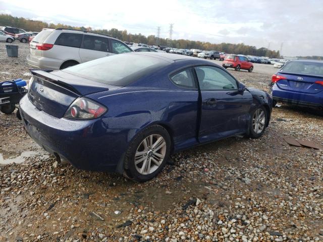 KMHHM66D27U250259 - 2007 HYUNDAI TIBURON GS BLUE photo 3