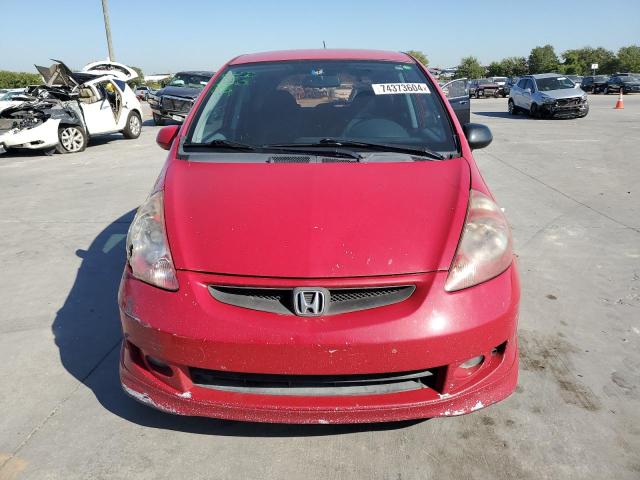 JHMGD38667S008310 - 2007 HONDA FIT S 红色 照片 5