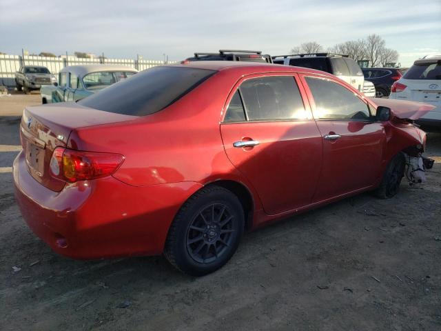 2T1BU4EE9AC270845 - 2010 TOYOTA COROLLA BASE RED photo 3