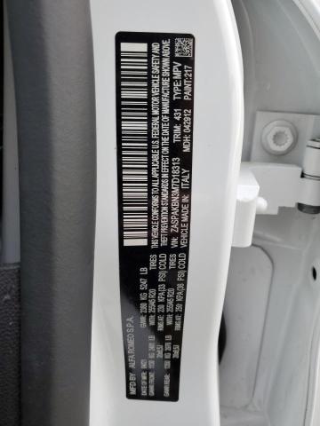 ZASPAKBN3M7D18313 - 2021 ALFA ROMEO STELVIO TI WHITE photo 12