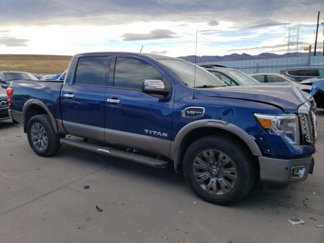 1N6AA1E55HN525952 - 2017 NISSAN TITAN SV BLUE photo 4