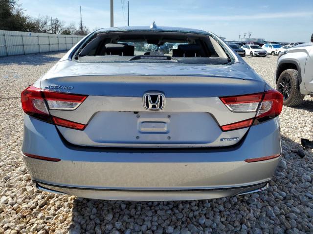 1HGCV3F11MA012966 - 2021 HONDA ACCORD HYBRID SILVER photo 6