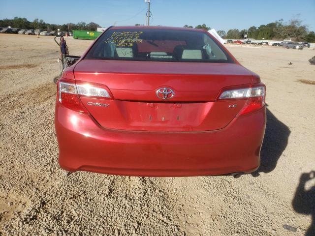 4T1BF1FKXCU544360 - 2012 TOYOTA CAMRY LE/X BASE RED photo 6