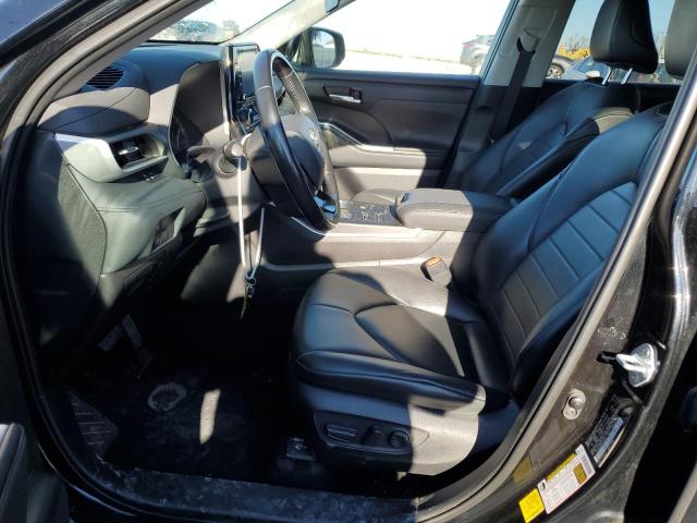 5TDGZRBH8MS123348 - 2021 TOYOTA HIGHLANDER XLE BLACK photo 7